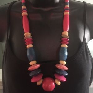 Multi-colored Wooded Beads-vintage